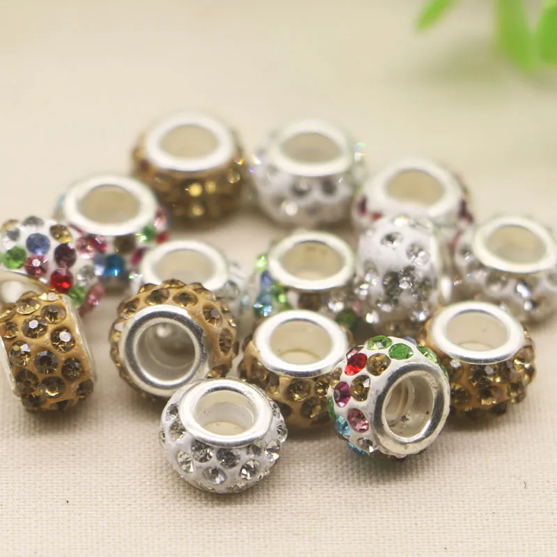 

Jewelry DIY accessories hand string beads with large holes drilled holes across the beads