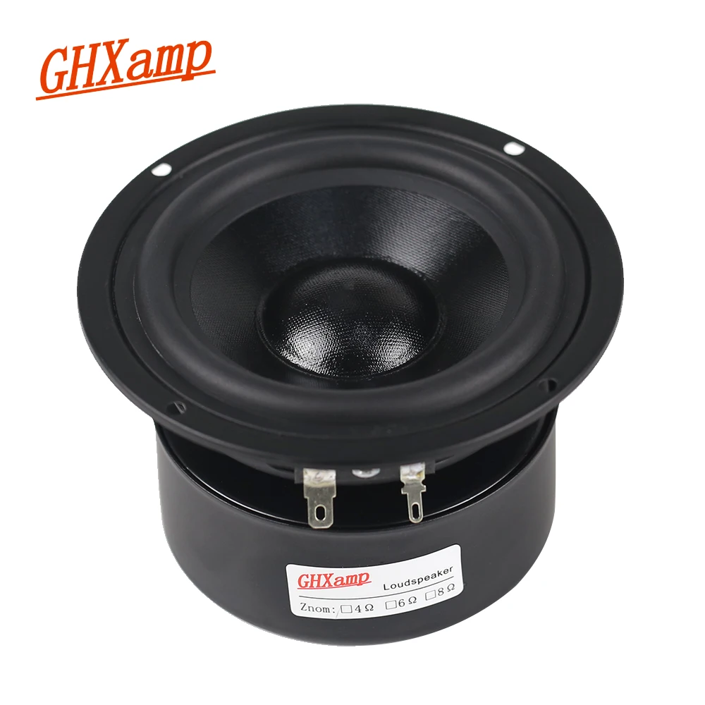 1PC Woofer Mid-Bass Speaker 4INCH 116mm 70W low-frequency HIFI Home-made Desktop Home Theater Speaker Magnetic Shield F0-8000hz