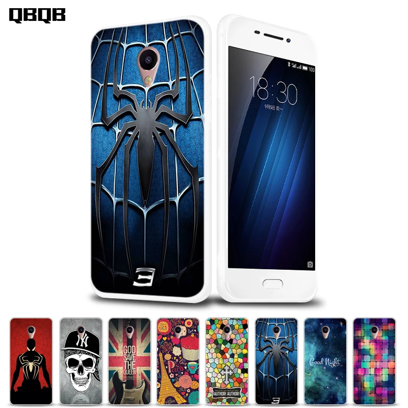 Original Phone Cases For Meizu E Case 5.5 inch Soft TPU Silicone Capa Cute Coque Painting Back Cover |