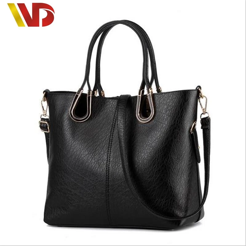  2017 New Fashion Simple Women Leather Handbags Zimu Bag Big Tote Classic Design Ladies Shoulder Messenger Bag Sac a Main Handbag 