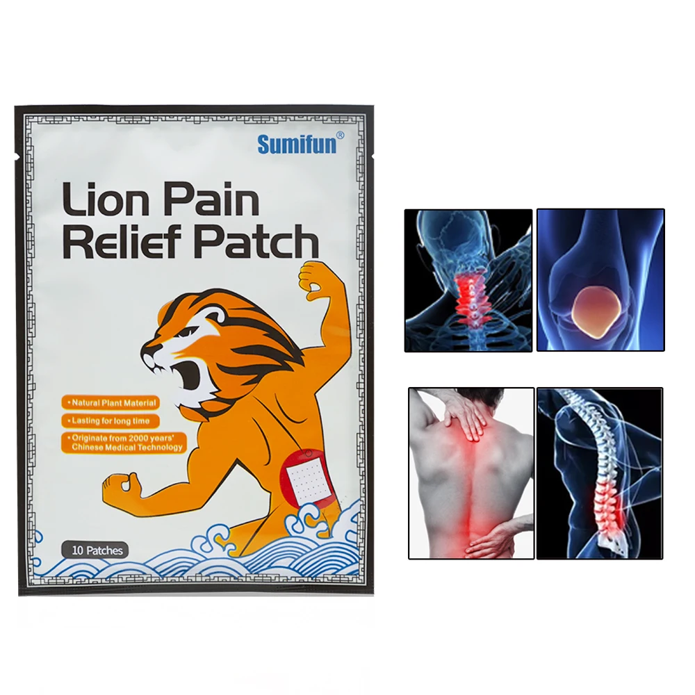 

100pcs=10bags Bags Joint Ache Magnet Pain Patches Chinese Traditional Herbal Support Plaster Pain Relief Patches D1267