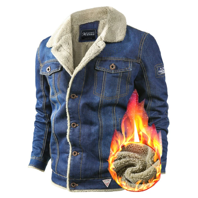 VOLGINS, брендовая джинсовая мужская куртка, Осень-зима, военная джинсовая куртка, Мужская Толстая теплая куртка-бомбер, армейские мужские куртки, пальто