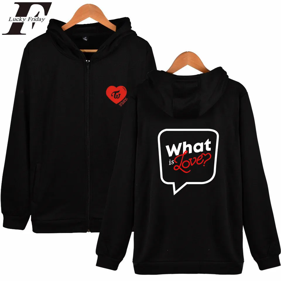 

LUCKYFRIDAYF Twice Korean Kpop Zipper Hoodies Men/Women Funny Print Long Sleeve Hoodies Sweatshirts Fashion Cool Clothes 4XL