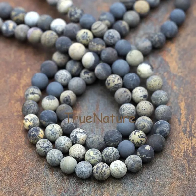 20170929-BE7884-  Dull Polished Bead Loose Beads Grass Flower Beads-8mm-0.73g_3