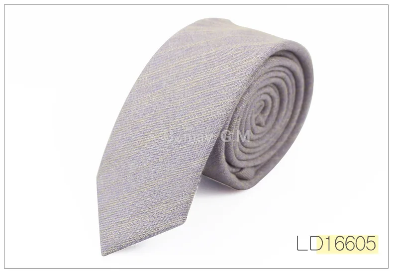 Fashion Casual Cotton Solid Mens Ties for Men 6CM Width Narrow Wedding Business Groons Necktie Fresh Neck Tie Neckwear