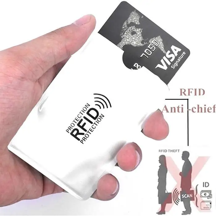 10 шт. RFID Блокировка рукава кредитной держатель для карт защитный чехол бумажник сумка предотвратить сильный электромагнитное поле