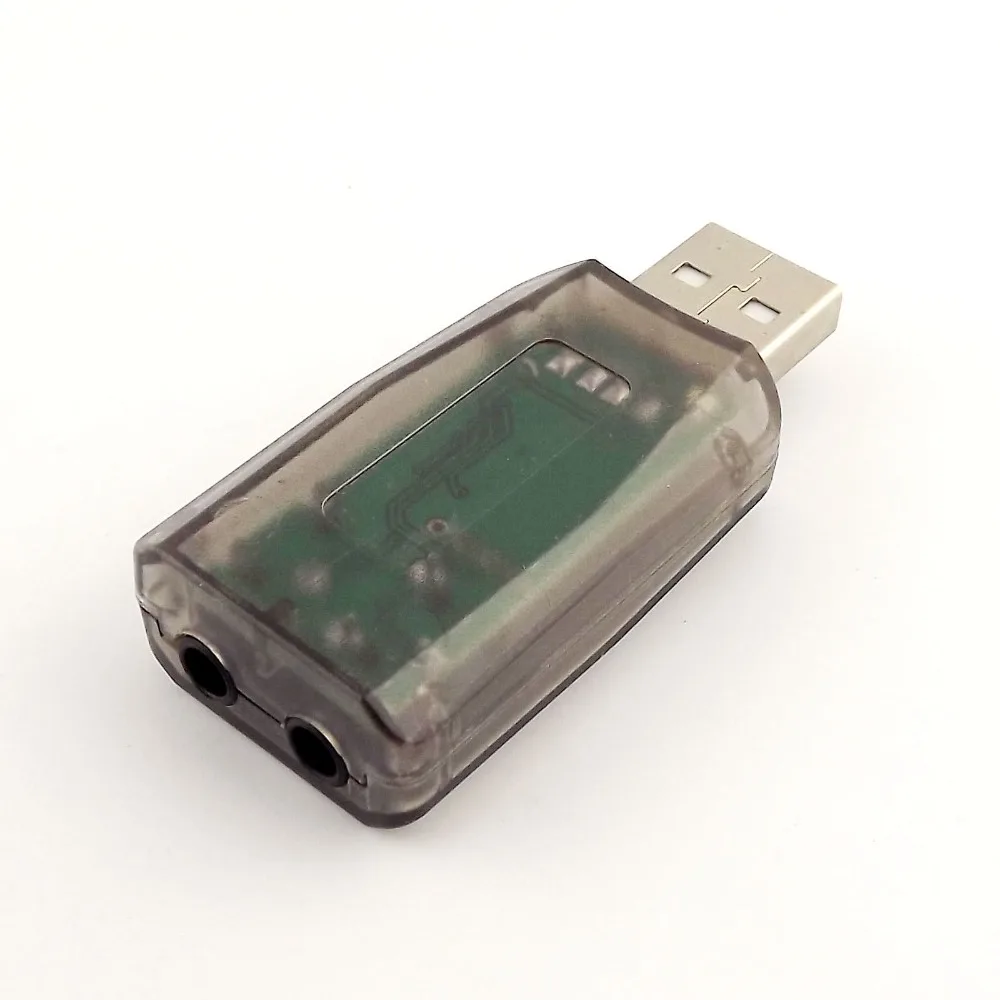 1 шт. внешняя Виртуальная USB 3D 5 каналы стерео звуковая карта аудио адаптер