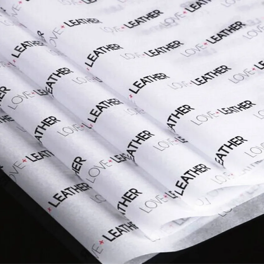 Пользовательский логотип/изображение Черный Цвет напечатанный оберточная бумага влагостойкая Персонализированная шелковая бумага для обертывания одежды