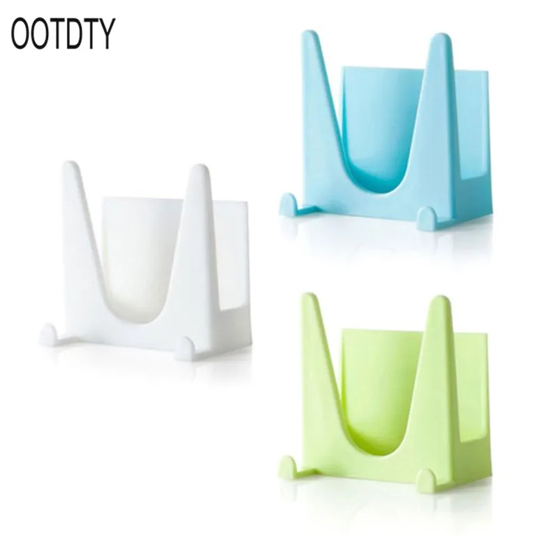 

2 Pcs Kitchen Wall Mounted Pan Pot Cover Lid Sticky Holder Cooking Tool Shelf Organizer Multi-function