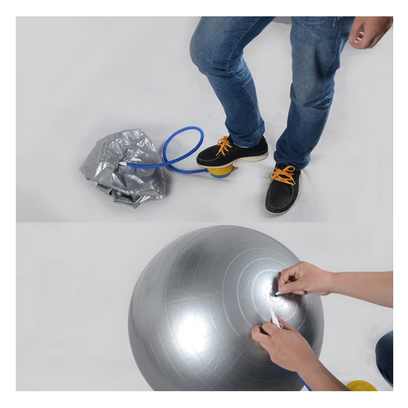 Yoga Balls inflator pump portable Tyre pump sports cycling baseketball Tools Accessories Mini pedal inflator