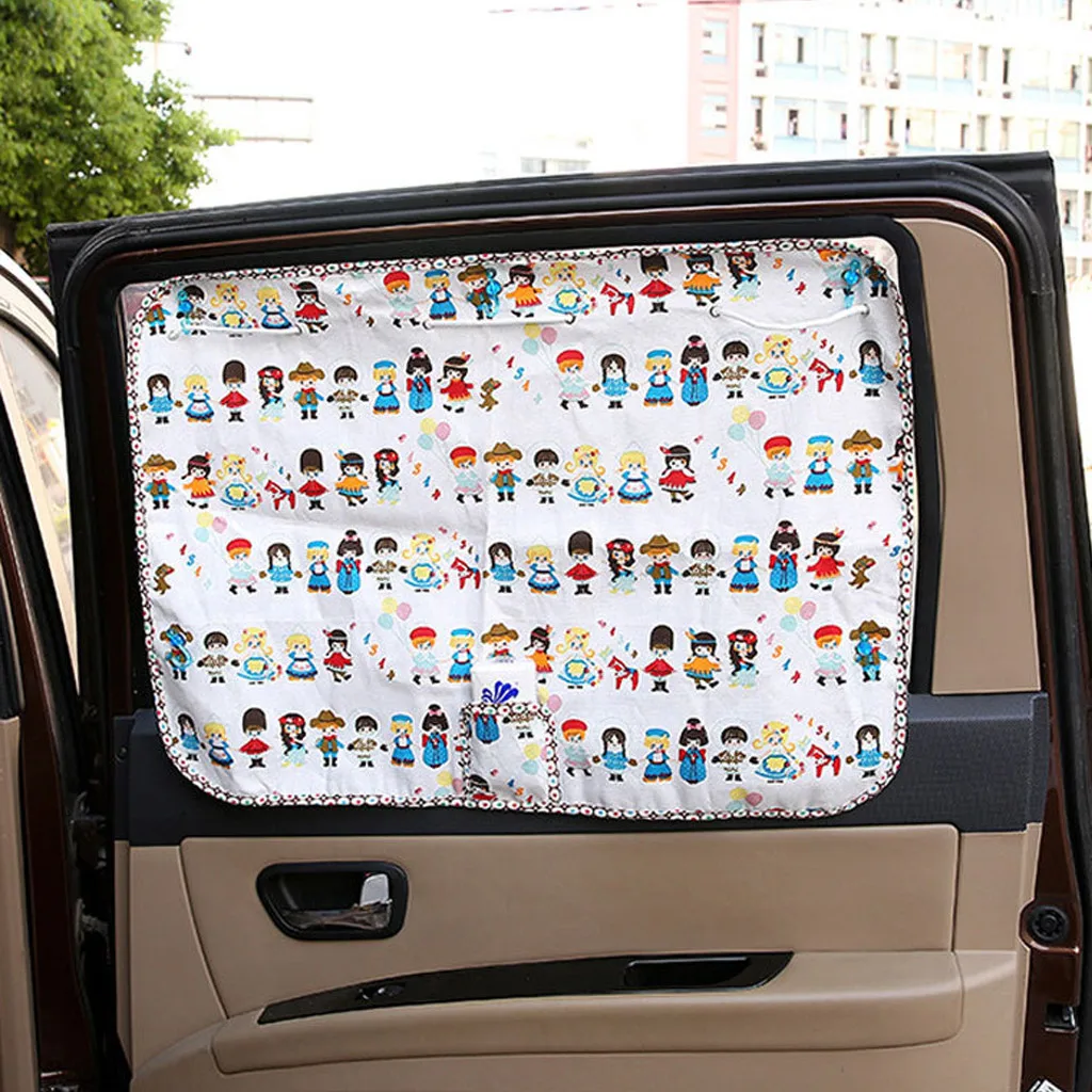 

2019 car-styling car window sunshade Cartoon Car Side Window Curtain Mesh UV Protection Kids Baby Children Sun Shade New
