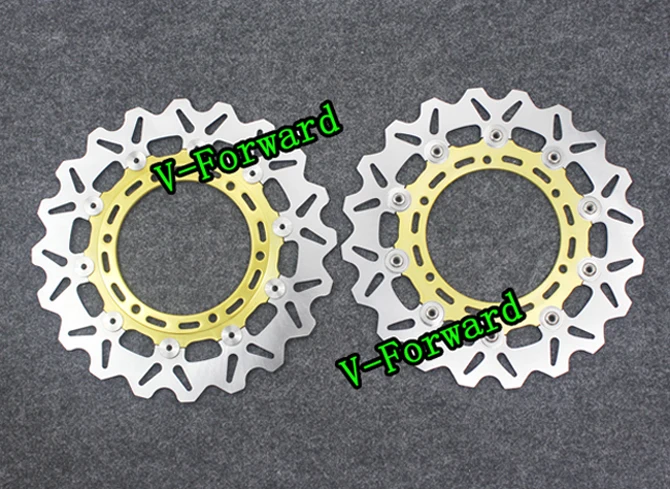 

Glod Motorcycle Front  Brake Disc Rotors For FZS 1000 Fazer 01-04/BT 1100 P/R/S/T/V Bulldog 02-06   Parts Accessories Universel