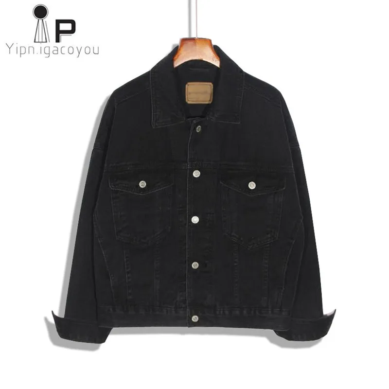 Goede Koreaanse Herfst Denim Jas Vrouwen Nieuwe Harajuku Plus size Zwart vrouwen Basic Jas Denim Jas Voor Vrouwen Casual Jeans Jacket vrouwelijke