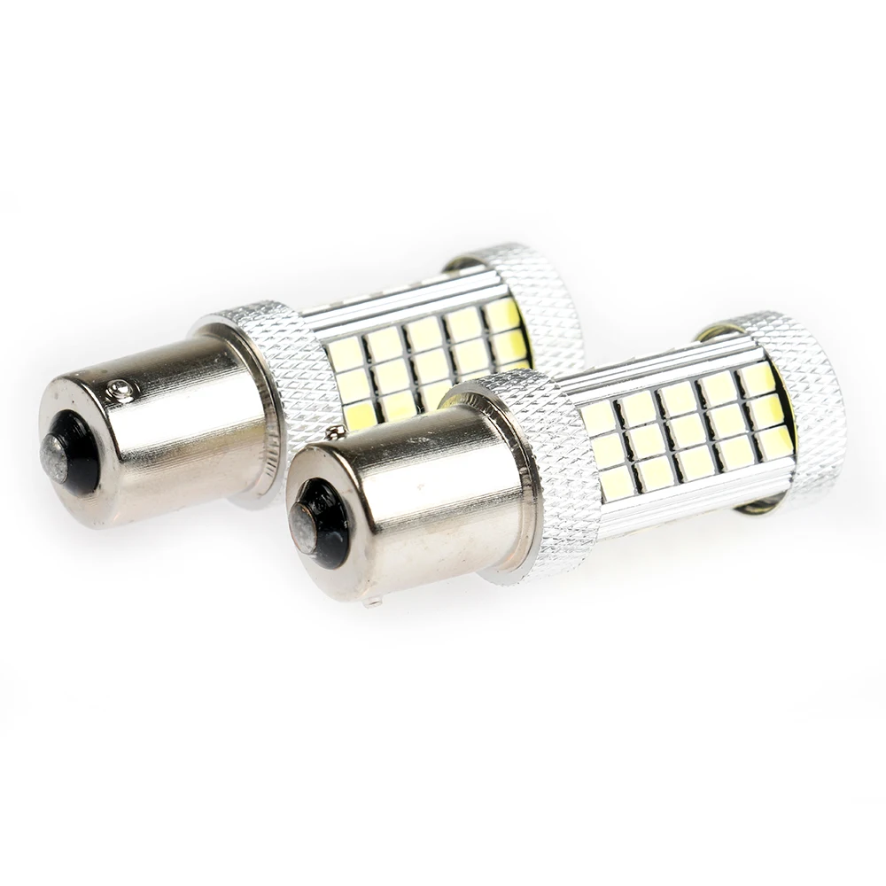 1 шт. светодиодный автомобильный стоп сигнал BA15S P21W 66 SMD 2835 BAW15S PR21W BAY15S белый