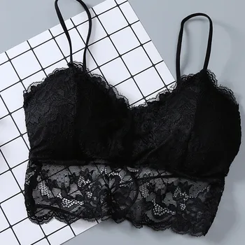 

crop top undearwear Women Sexy Have A Chest Pad Wearing Sports Underwear caraco dentelle femme1.577
