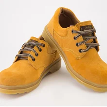 1 пара защитная обувь, анти-разбивая и Ударопрочная устойчивая защитная обувь, низ сухожилия, низкая, чтобы помочь маслостойкая защитная обувь