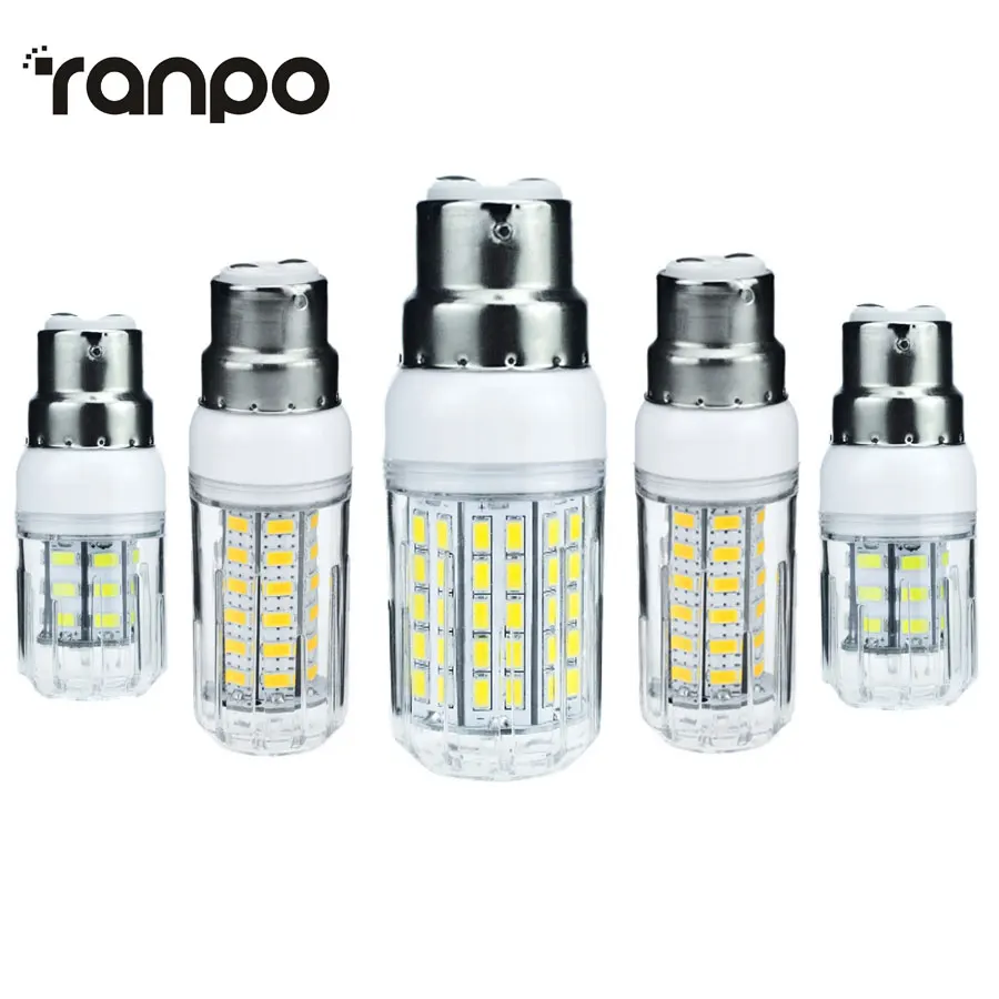 Светодиодный светильник лампы B22 штык 5730 SMD 220 В Светодиодная лампа 3 Вт 5 7 9 12 15 18 20