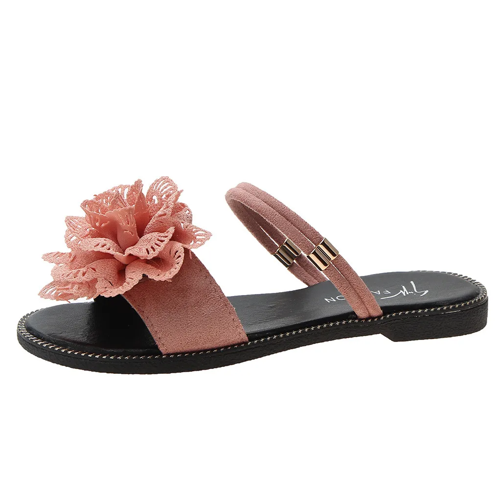 

SAGACE Summer Women's Beach Shoes Casual Open Toe Slippers Seaside Flat Bottom Sandals High Quality Sexy Outside Ladies Shoes