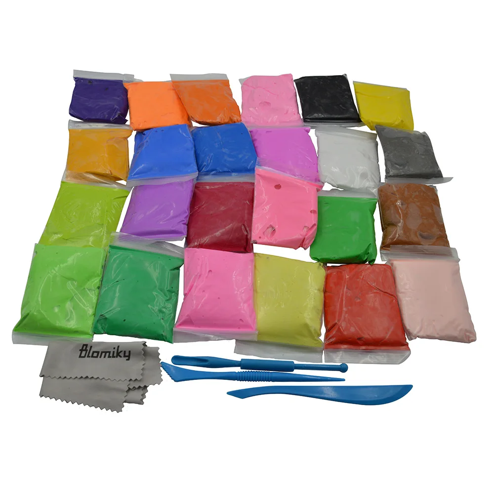 Bag Package 24 colors Super Light Colored Clay Play Dough Jumping Air