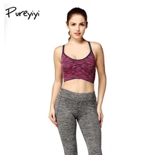 Женский фитнес-Йога Спорт Бюстгальтер Для Бега Спортзала регулируемые Спагетти ремни Мягкий Топ бесшовные спортивные, для тренажерного зала бюстгальтеры для женщин