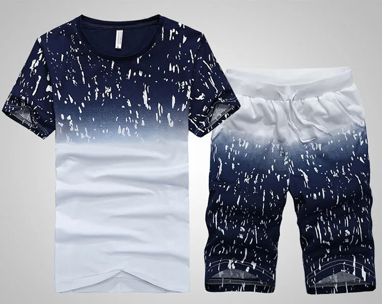 Горная кожа мужские летние рубашки и короткие модные мужские комплекты повседневные мужские облегающие футболки мужская Толстовка брендовая одежда SA438