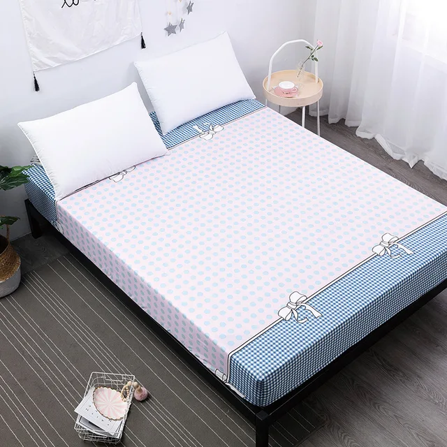 1pc Polyester Fitted Sheet Emf Protection Mattress Cover Printed