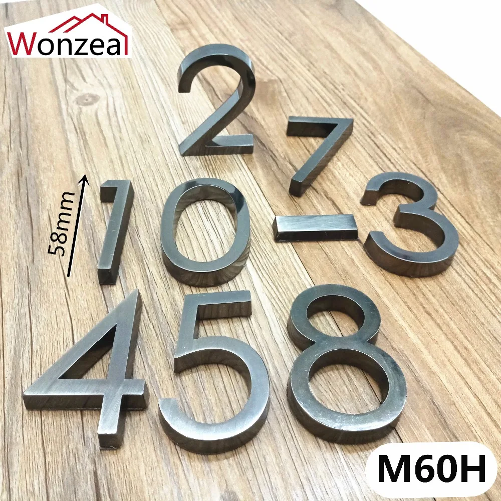 M60H银灰塑料门牌9款=07混合