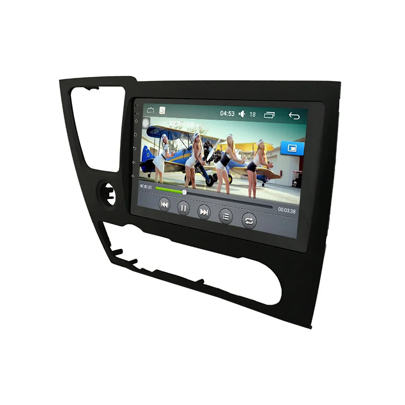 Cheap Funrover 9" Android 8.0 2 din Car dvd radio gps navi player stereo for Honda Civic EX/LX/DX 2GB+32GB canbus multimedia usb FM BT 2