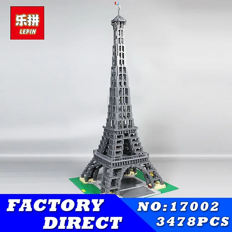 

LEPIN 17002 3478Pcs Paris Eiffel Tower Model Kits Building Blocks Bricks Toys Compatible 10181 for Children Gift