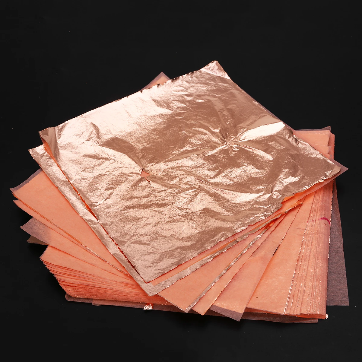 300 Sheets Gold+Silver+Copper Foil Leaf Gilding Art Craft Imitation DIY Accessories For Decorating Ceiling Wall 140*140mm