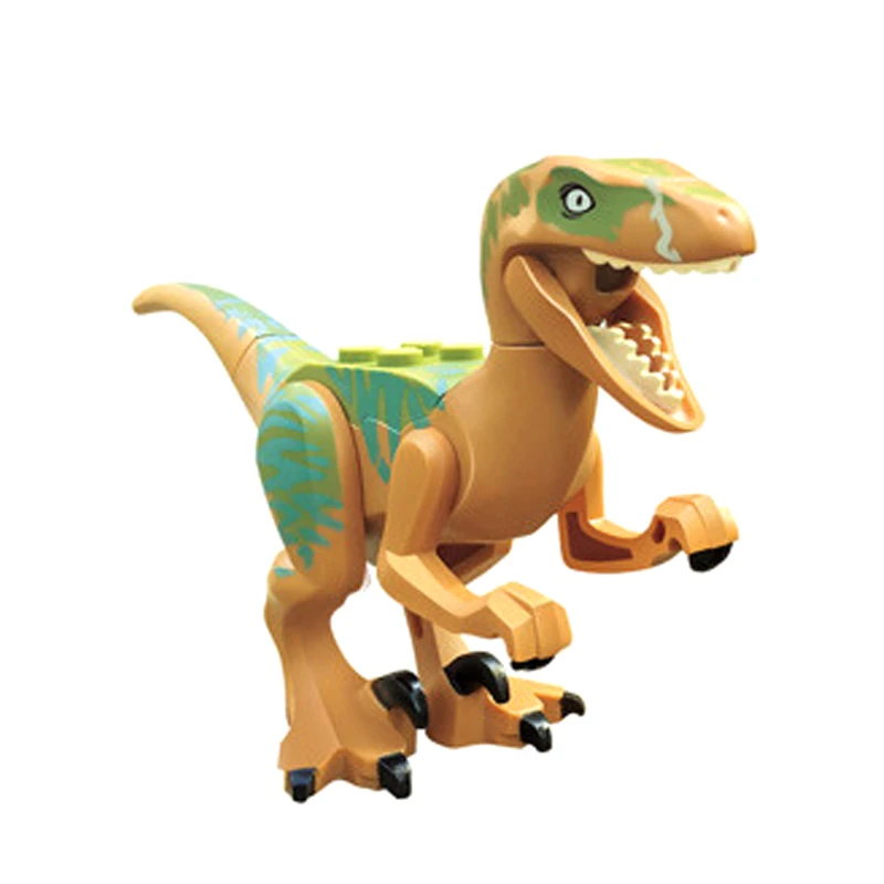 8pcs/lot Jurassic World Park Dinosaur Dinosaurs Building Blocks Set Mini Action Figures Bricks Toys Kids juguetes LegoINGYS