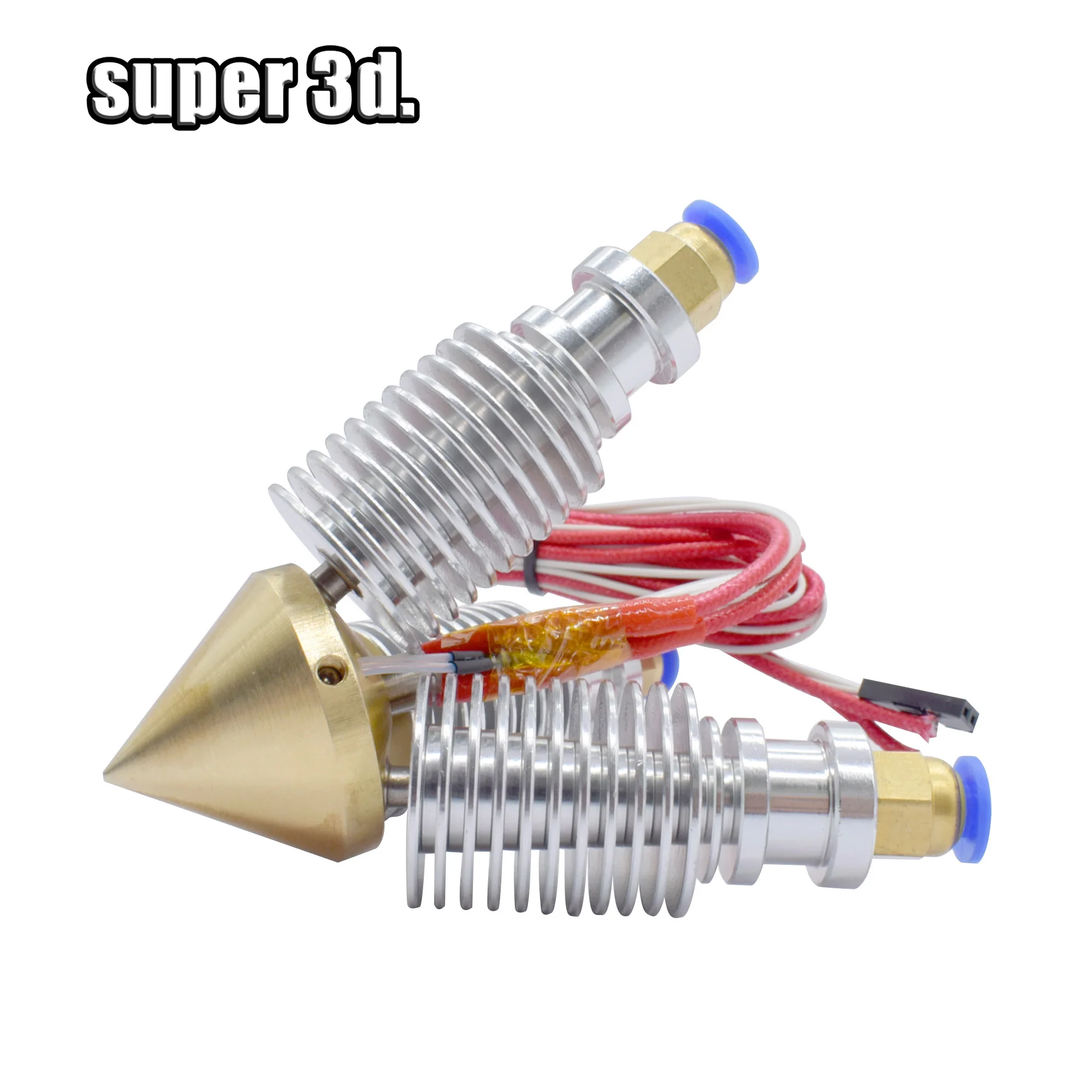 3 в 1 комплект для Hotend V6 Bowden с J head без вентилятора латунный Алмазный сопло 0 4 мм 75