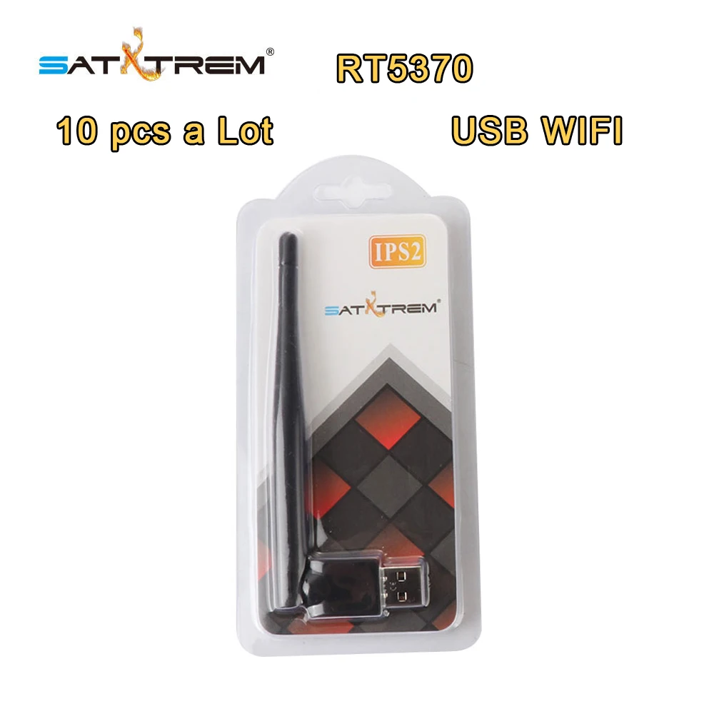 10 шт. Satxtrem RT5370 USB 2,0 150 Мбит/с WiFi Беспроводная антенна USB 802,11 b/g/n LAN адаптер с поворотная антенна