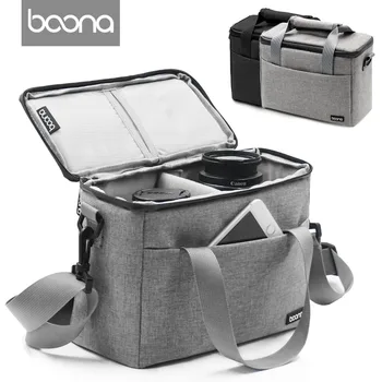

Boona Upgrade Waterproof multi-functional Digital DSLR Camera Video Bag Carrying Shoulder SLR Bag Padded for Photographer