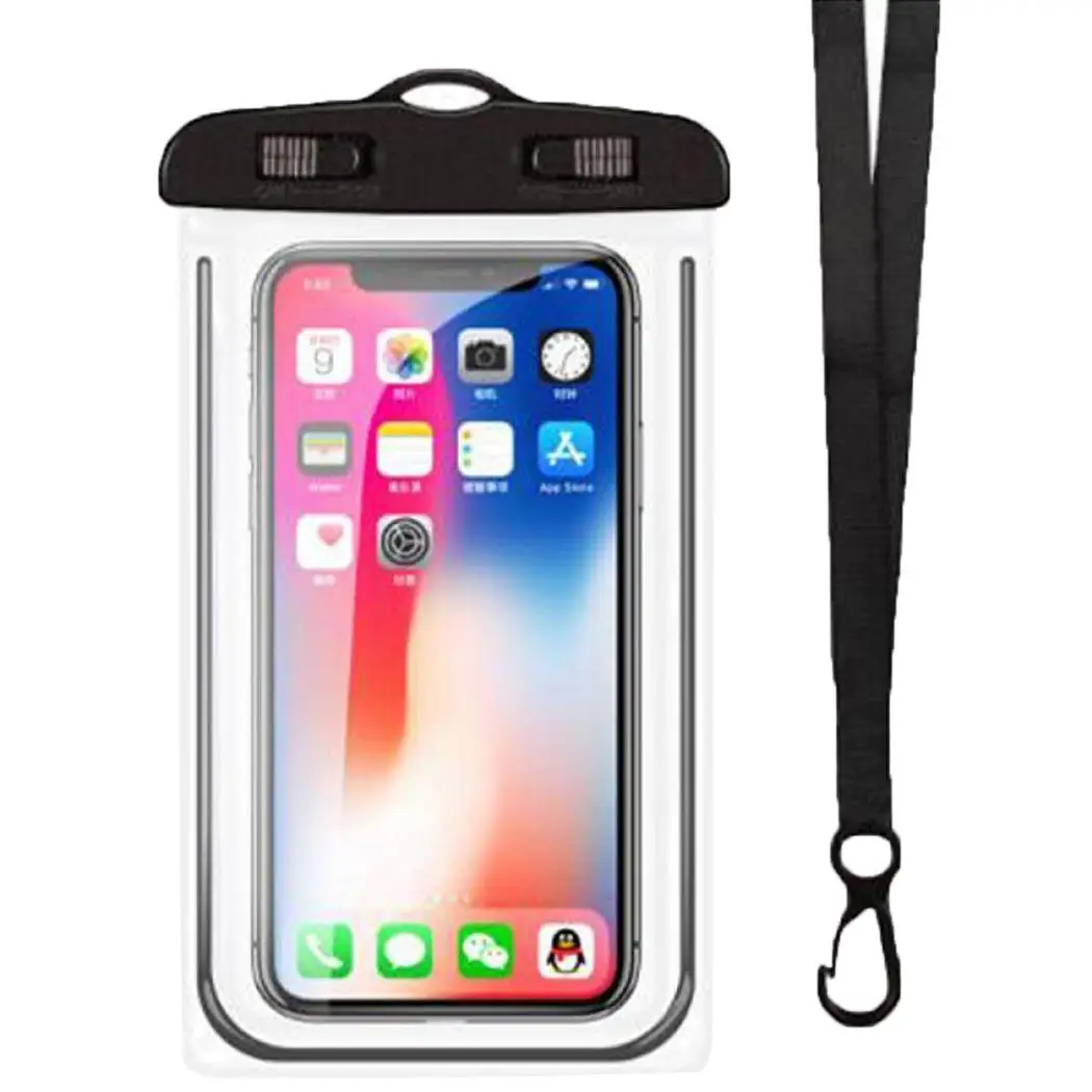 

Swimming Waterproof PVC Cell Phone Pouch Bag Dry Solid Swimming, Underwater, etc Mobile Sealed Case