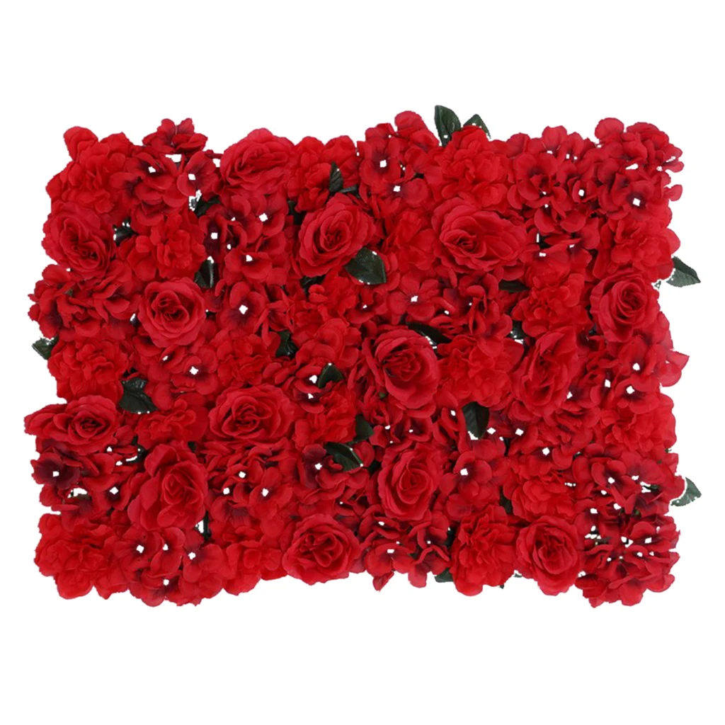 

12pcs Artificial Silk Flower Wall Wedding Party Backdrop Decor 60 x 40cm