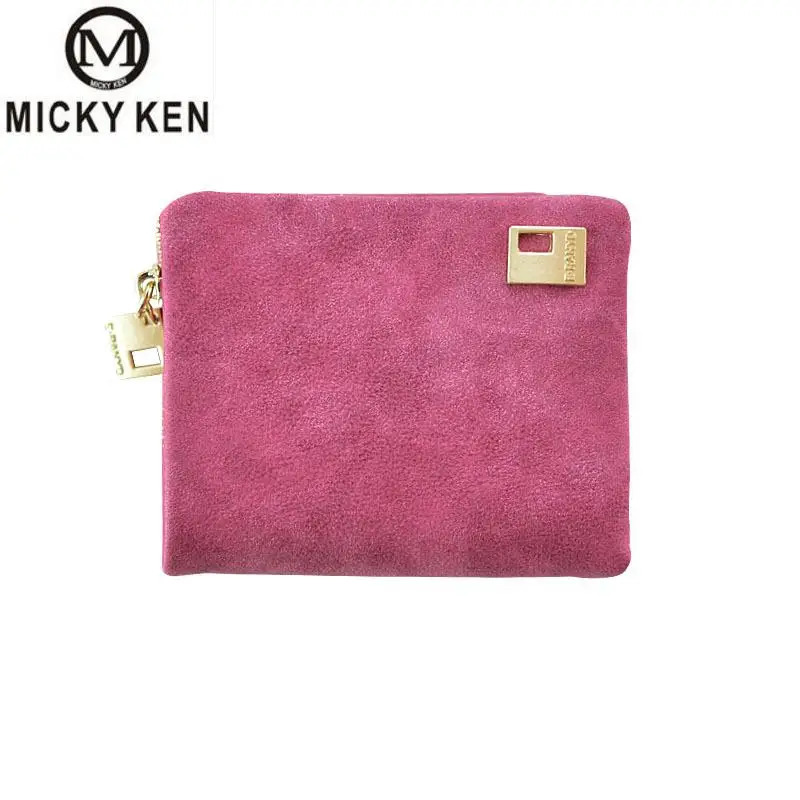 

Micky Ken Brands Pu Leather Women Wallets Vintage Trifold Wallet Zip Coin Pocket Purse Cowhide Leather Wallet For Womens 2019