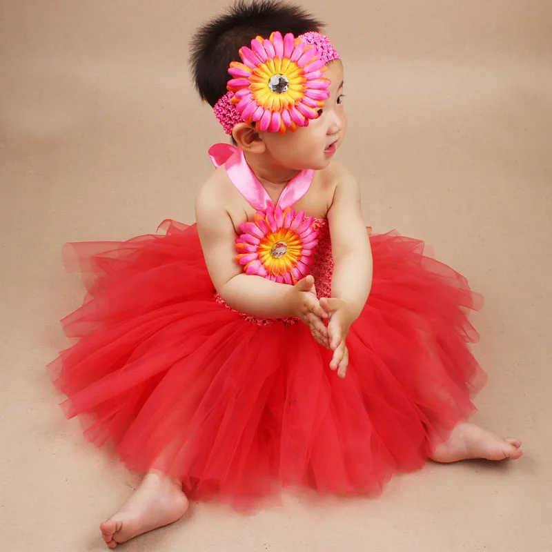 Buy Newborn Baby Flower Tutu Dress with Matching