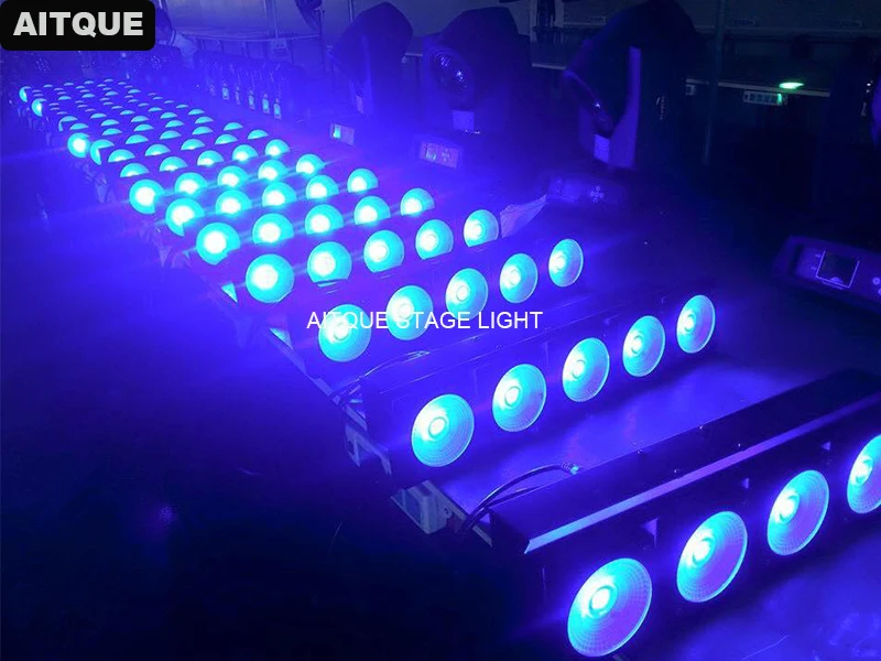 12 шт./лот Диско Dj этап cob Блиндер 5x30 Вт матрица света Блиндер dmx rgb cob матрица проектор теплый свет