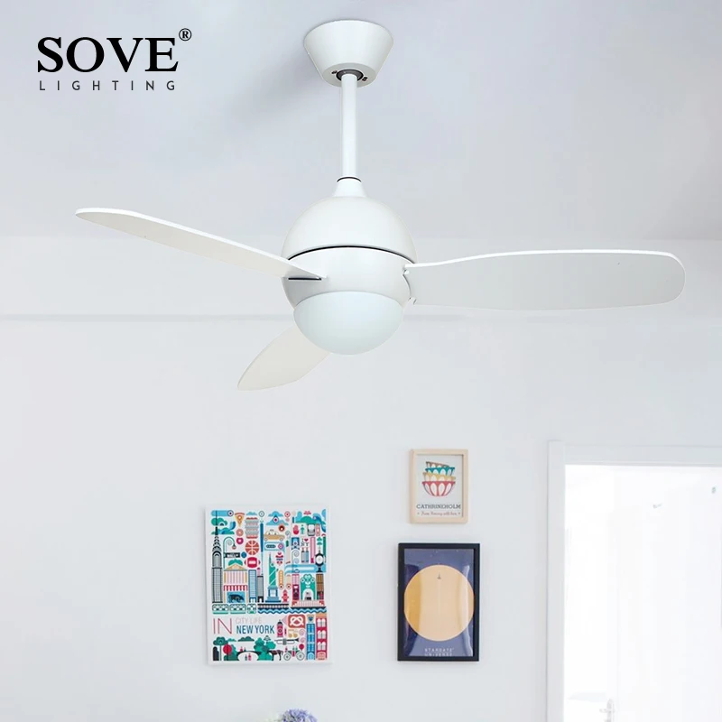 SOVE, современный, белый, черный, детский потолочный вентилятор, светильник s, потолочный светильник для спальни, вентилятор, 220 В, детский потолочный вентилятор, Ventilador De Techo