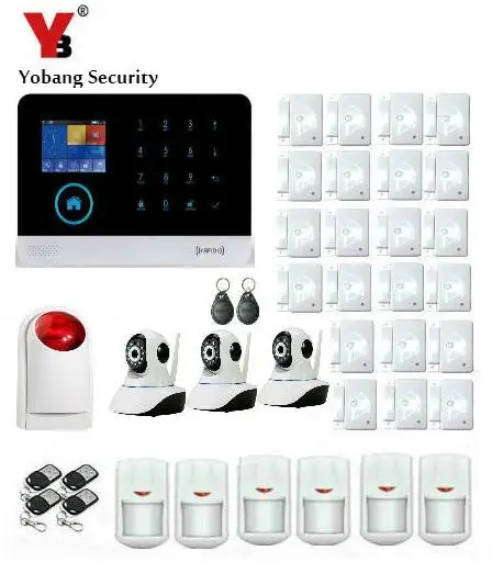 Yobang Security-Android IOS APP сигнализация домашняя система безопасности WIFI GSM Умный дом