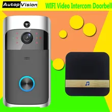 HB06 720 P HD Беспроводной Wi-Fi видео звонок обнаружения движения сигнализации Ночное видение двухстороннее аудио двери визуальный домофон дверь камера