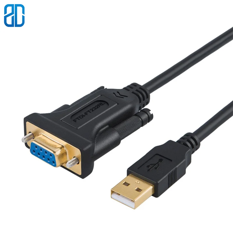 USB в RS232 адаптер с чипсетом FTDI DB9 последовательный конвертер кабель для Windows 10 8 1 7