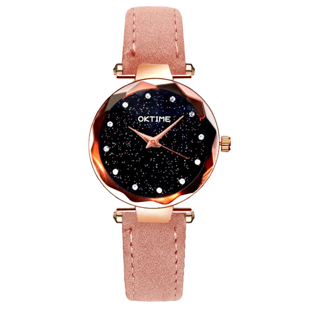 Женские часы Montre Femme звездное небо Ретро дизайн кожаный ремешок аналоговые кварцевые наручные часы из сплава Роскошные часы Saat