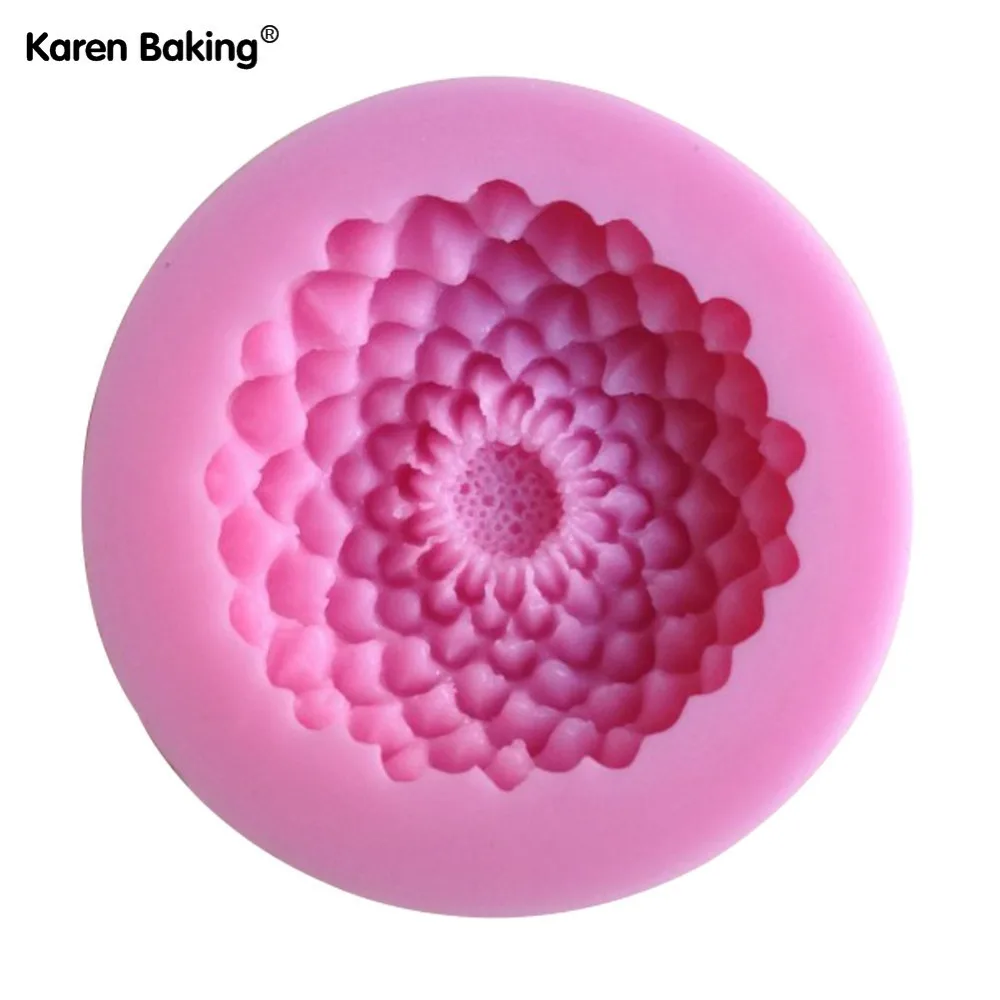 

Lotus Shape Chocolate Candy Jello 3D Silicone Mold Cartoon Figre/Cake Tools Soap Mold Sugar Craft Cake Decoration -C084