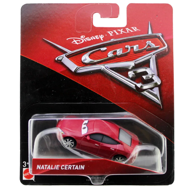 Disney Pixar Cars 3 игрушки Молния Маккуин Джексон Шторм Мастер Мак Крус Diecast металлического сплава модели автомобилей Рождественский подарок для мальчиков - Цвет: Natalie