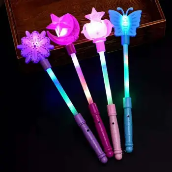 

Flashing Light Up Sticks Magic LED Wands DJ Fairytale Princess Costume Fancy Dress Glow Star Crown Gift SN804