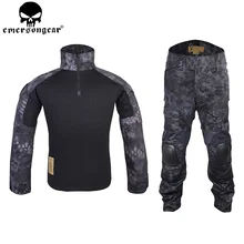 EMERSONGEAR Gen2 BDU Taktische Kampf Uniform Taktische Hemd Hosen mit Knie Ellenbogen Pads Airsoft Outdoor Jagd Anzug TYP EM6927