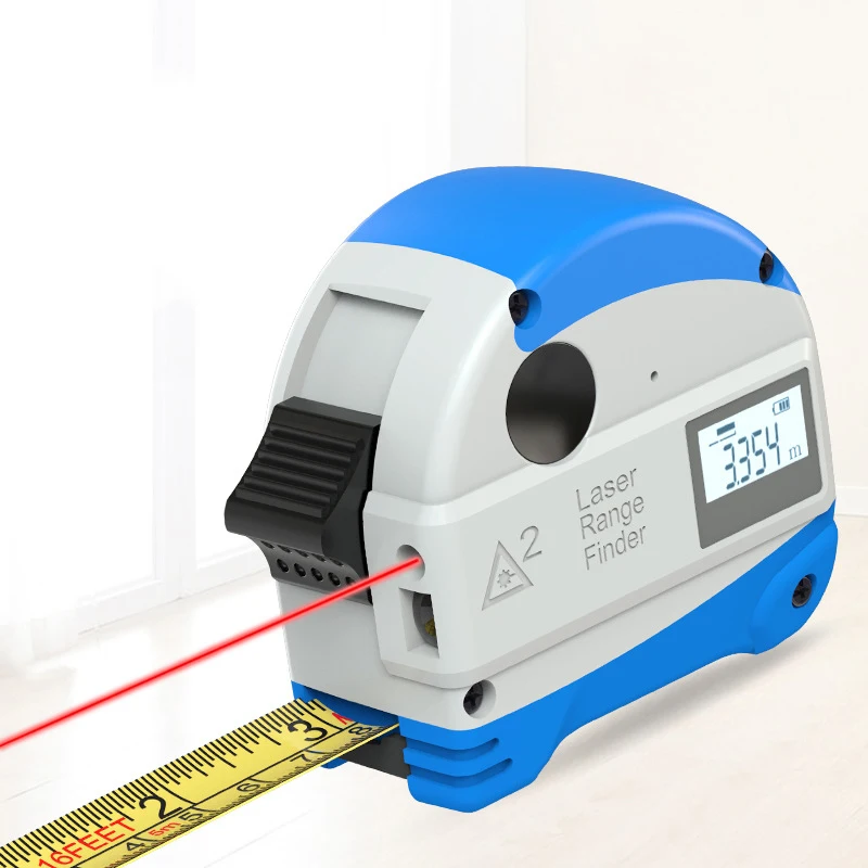 

Laser steel tape measure Woodworking smart ruler Electronic ruler Multi-function infrared High-precision measurement Range finde