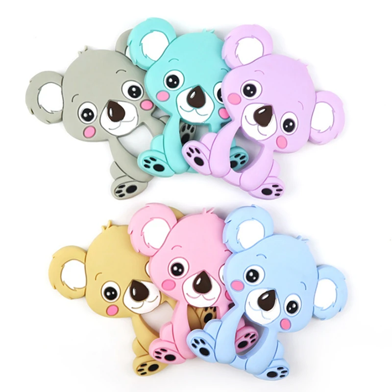 Силиконовый Прорезыватель для зубов Koala 1 шт. детский бусы самостоятельного